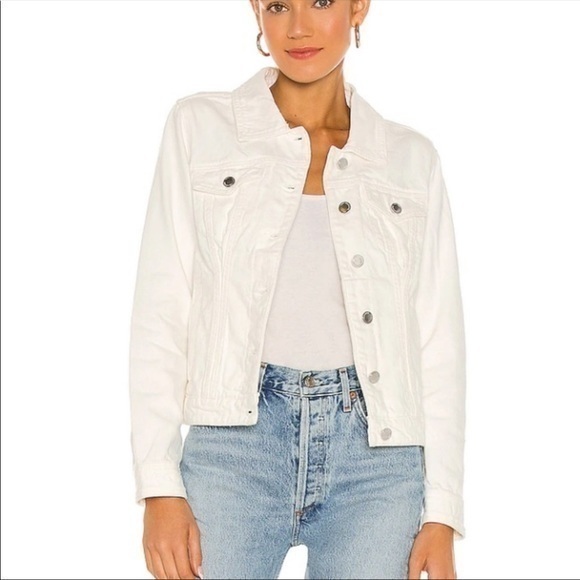 BLANKNYC White Denim Jacket With Hoodie - Picture 2 of 5